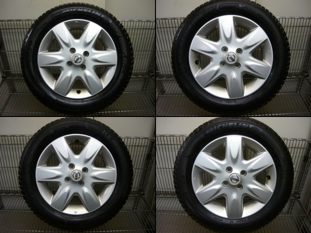 割50% バリ山！日産純正＋X-アイス3○15×5.5JJ＋50 4穴