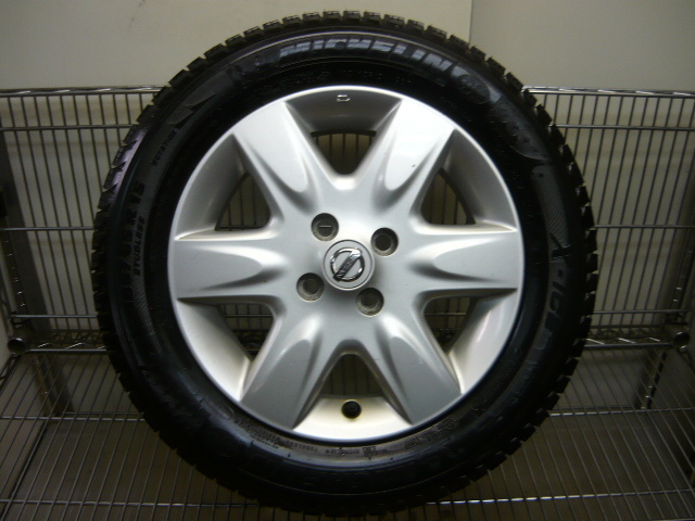 ★バリ山★5.5-15+50 4H100 185/65R15 2023年製 ☆ 割50% バリ山！日産純正＋X-アイス3○15×5.5JJ＋50 4穴