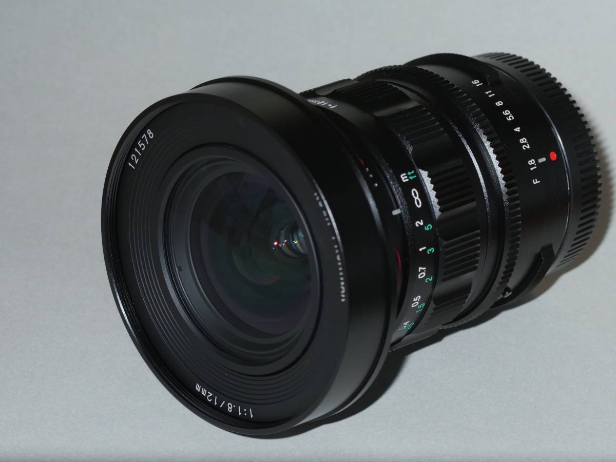 【値下】KOWA PROMINAR 12mm F1.8（黒）極美品 元箱，ソフトケース，取説付　コーワ プロミナー【送料込み】