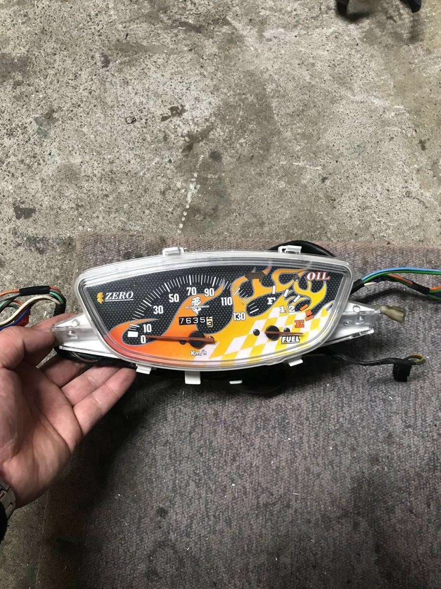 AF34 AF35 ライブディオ ZX ゼロ ZERO 130km メーター ファイヤー