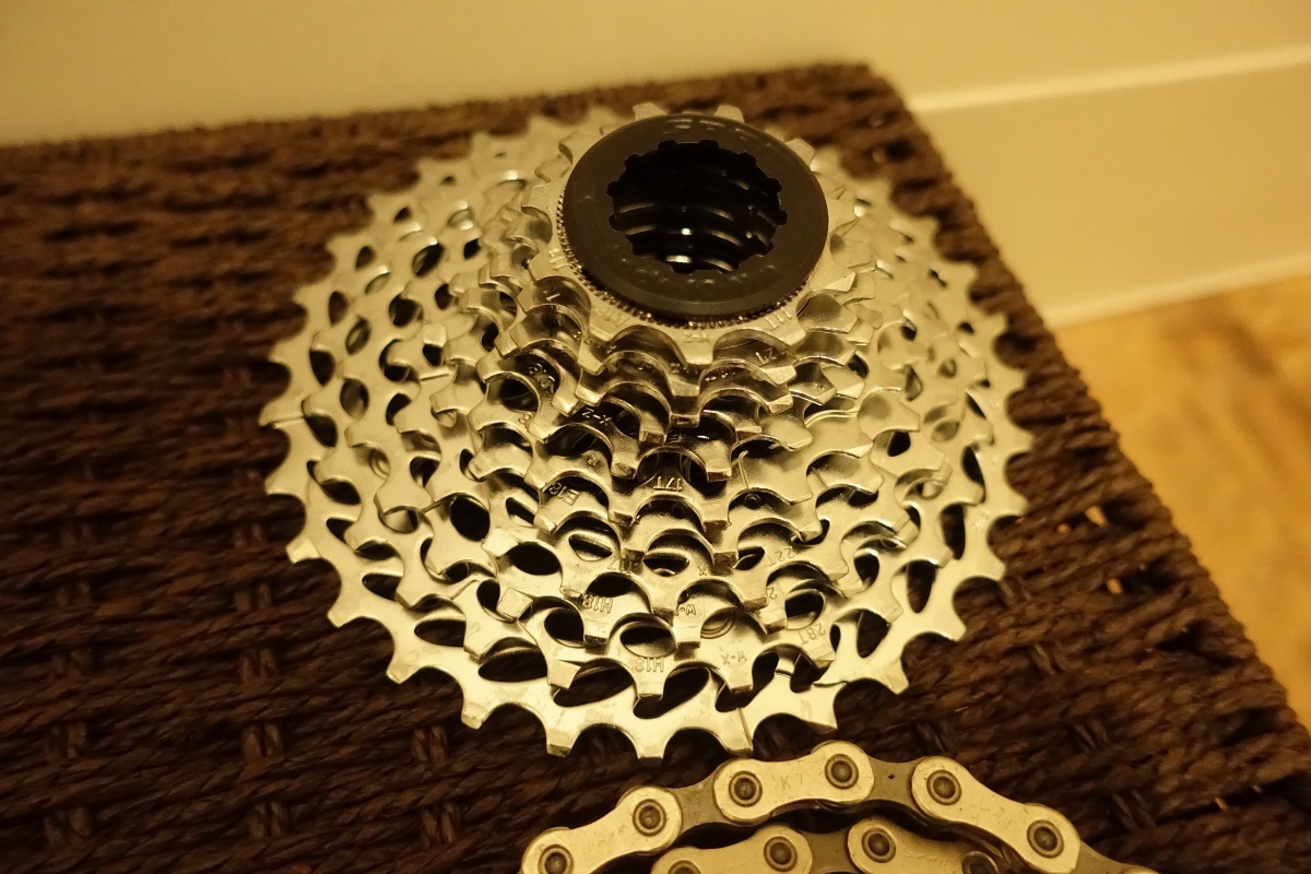 新車外し 新品 SRAM Rival1 油圧ディスクブレーキコンポセット STI
