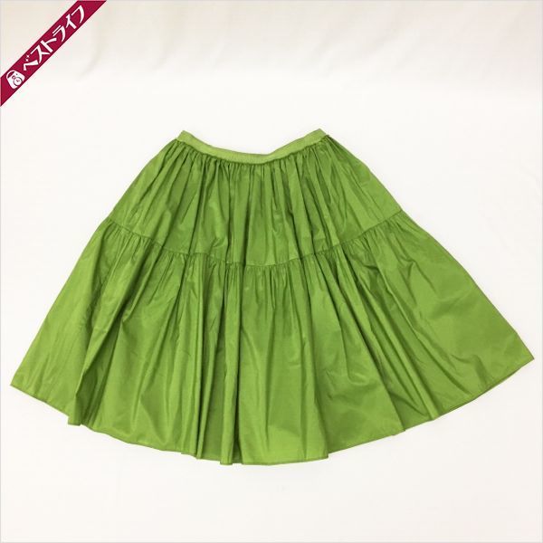 FOXEY フォクシー　シアーサーキュラースカート　グリーン FOXEY フォクシー シアーサーキュラースカート グリーン 楽天市場