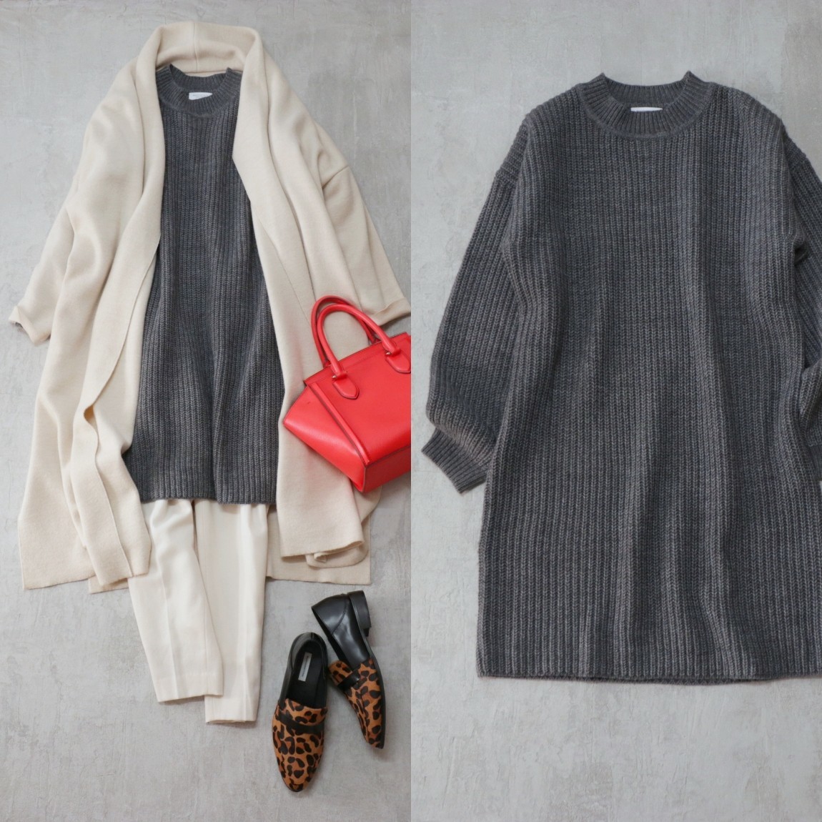 新作入荷，最新作 1.5万 BEAUTY&YOUTH ｜ビューティ&ユース ちくちくしない 畦ニットワンピース グレー(セーター)｜売買されたオークション情報、yahooの商品情報をアーカイブ公開 - オークファン 女性用