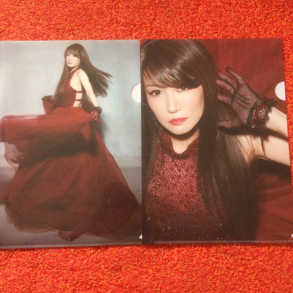浜田麻里さん 35th Anniversary Best非売品クリアファイル2枚/マフラー