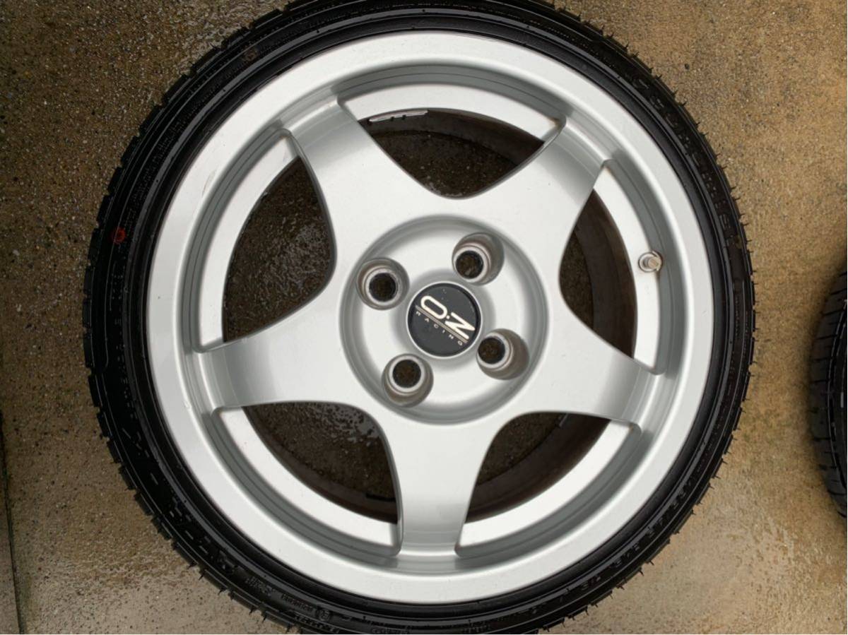 OZ クロノ 15インチ pcd100 4H 6.5J 165/45R15 軽自動車などに！バリ山 