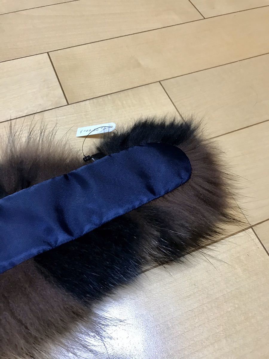 ◇新品◇SAGAフォックス&フィンラクーンバイカラーマフラー◇高品質 