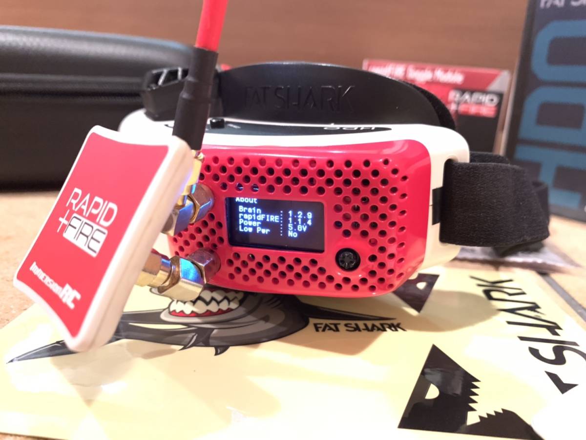 FPVゴーグル フルセット FatShark Dominator HDO FPV Goggles ImmersionRC RapidFIRE Diversity Module パッチアンテナ バッテリー