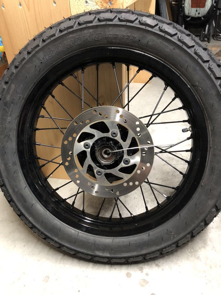 バンバン200 フロントタイヤホイール 130/80-18 チューブタイプ
