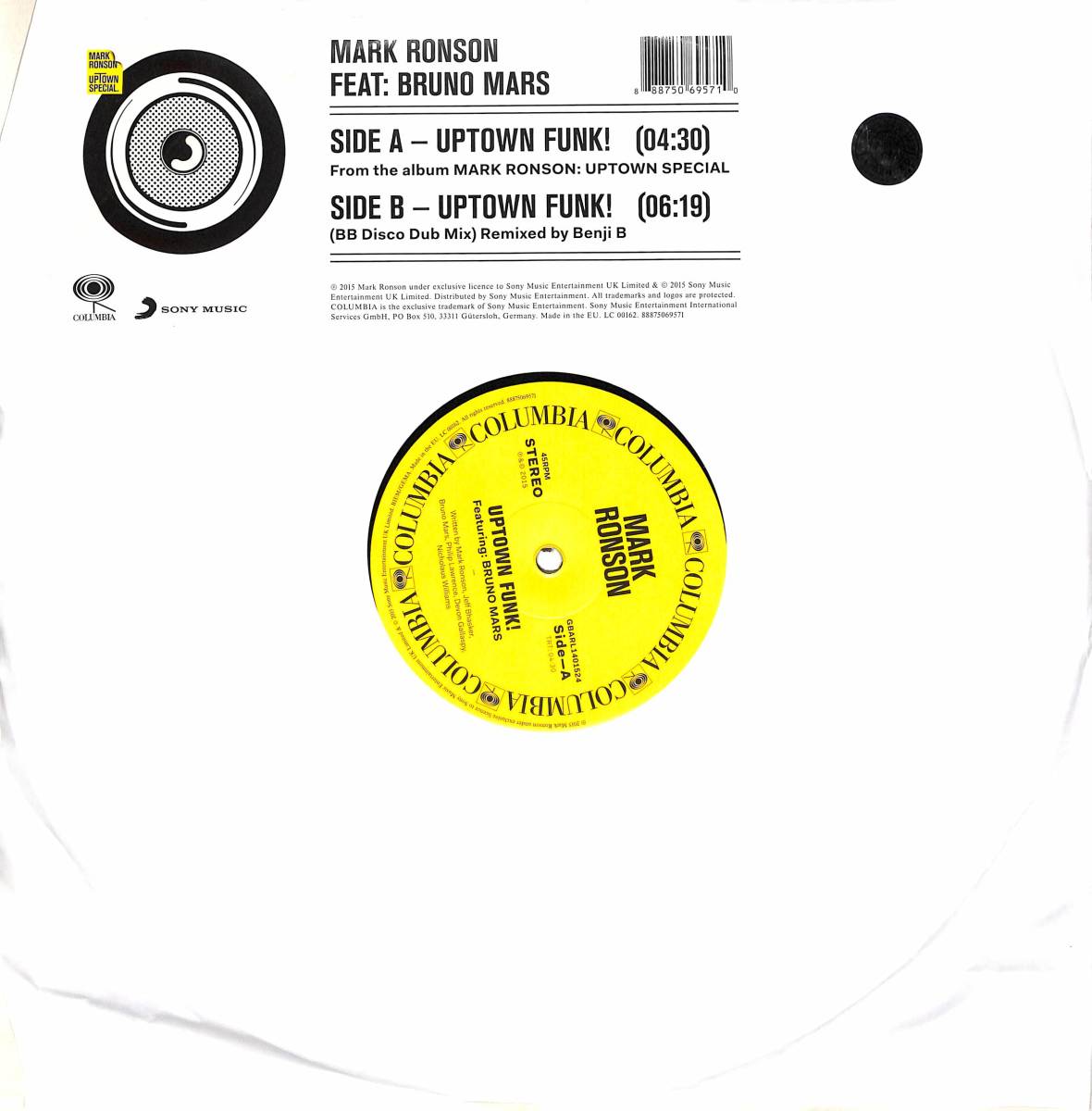 K6619 12 Eu盤 ブルーノ マーズ Mark Ronson Feat Bruno Mars Uptown Funk ラップ ヒップホップ 売買されたオークション情報 Yahooの商品情報をアーカイブ公開 オークファン Aucfan Com
