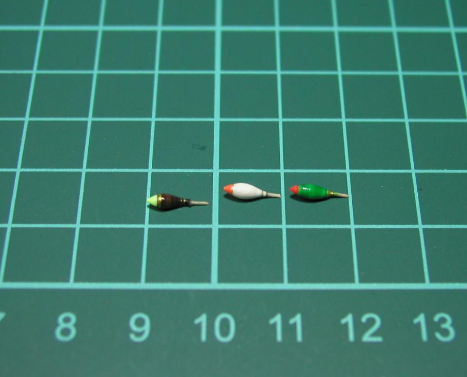 ウキ（極小）3つセット！ハンドメイド　自作品 　 パール/グリーン/ダークブラウン　 タナゴ/クチボソ/モロコ　小さな魚釣り向け　*64 | ルミカ 0 4個セット - 黒鯛倶楽部