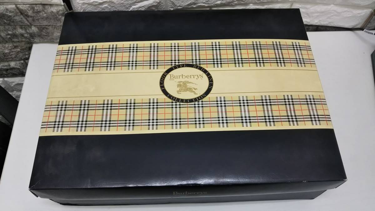 1479】未使用 BURBERRY/バーバリー ウール毛布 140x200cm ブラウン系