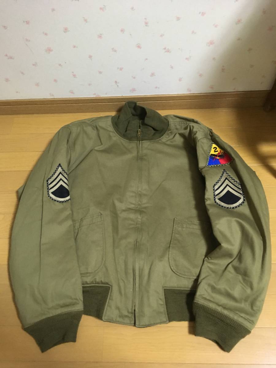 レア44R XXL相当 バズリクソンズ タンカースジャケット TANK PATCH POCKET 2nd ARMOR DIV. BR13113 ブラッドピッド着 FULY