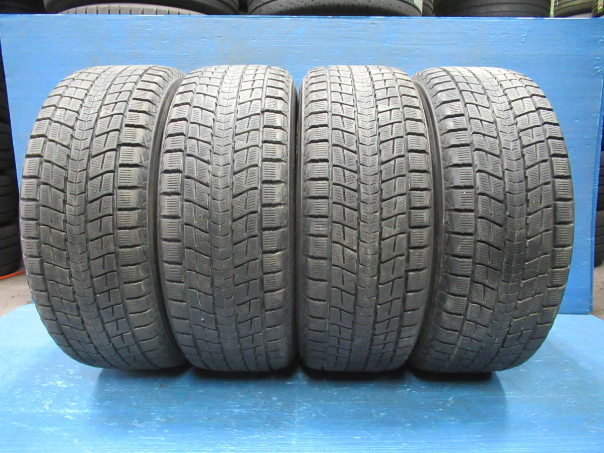 235/55R18 (100Q) 【商品番号2161】 2015年製 バリ山 スタッドレス 4本 ダンロップ WINTER MAXX SJ8