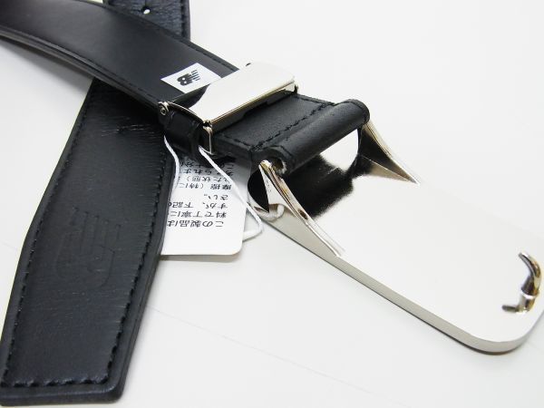 1円★正規★new balance ニューバランス★スクエアロゴバックルパンチングベルト【012-7182001】ブラック黒【本物保証】店頭完売★入手困難_3