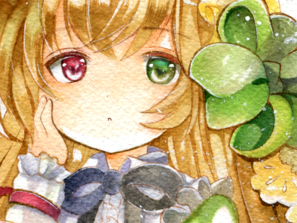 ◇聖なる翠◇手描きイラスト 同人手描きイラスト*翠星石*ローゼンメイデン*A4