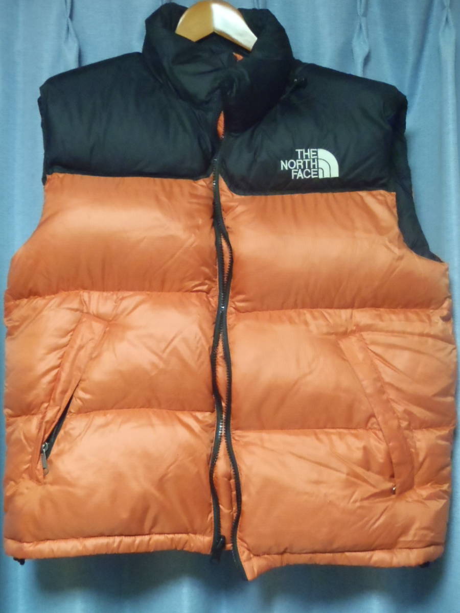 数量限定，SALEノースフェイス ダウンベスト マンゴーカラー 着用少なめ XL相当(ベスト)｜売買されたオークション情報、yahooの商品情報をアーカイブ公開 - オークファン 男性用