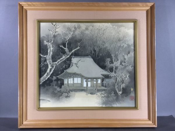 真作保証□日本画□仙田雪山子□大原寂光院□約