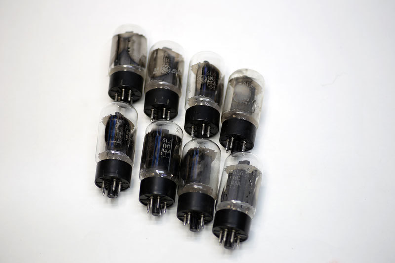 GE General Electric製 6L6GC 真空管 8本セット 中古 ジャンク品