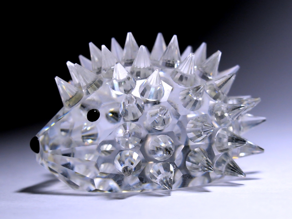 スワロフスキー SWAROVSKI ハリネズミ 置物 - オブジェ Yahoo 