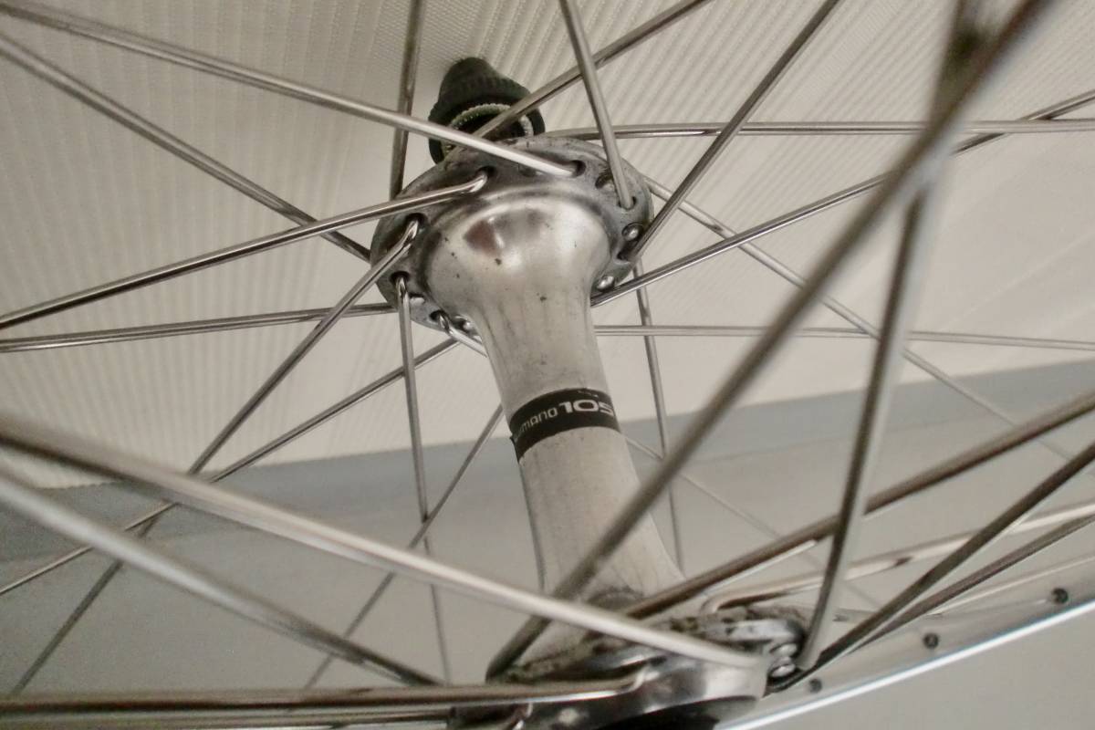 ARAYAリム+105ハブ 700cクリンチャーホイール前後_3