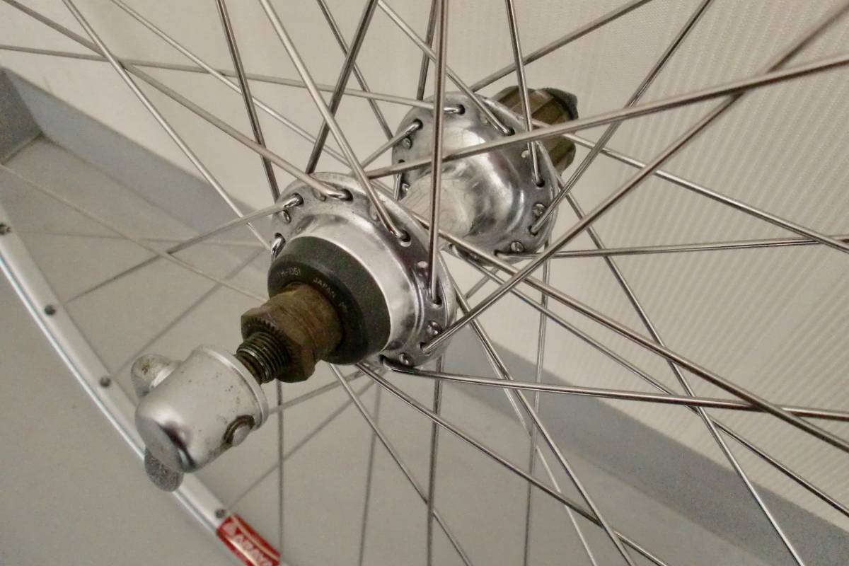 ARAYAリム+105ハブ 700cクリンチャーホイール前後_6