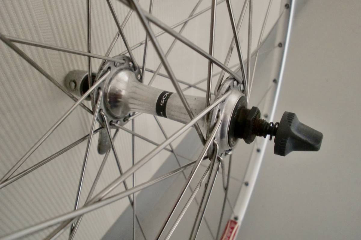 ARAYAリム+105ハブ 700cクリンチャーホイール前後_7