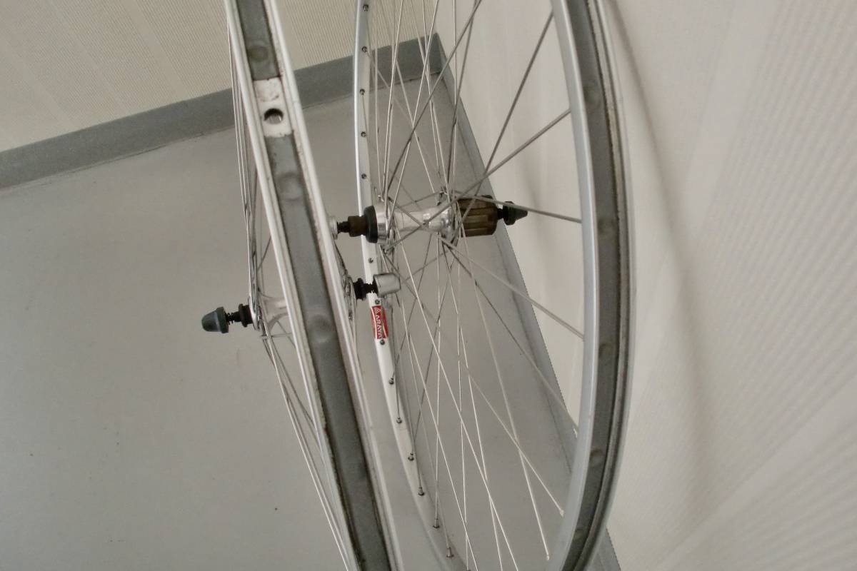 ARAYAリム+105ハブ 700cクリンチャーホイール前後_9