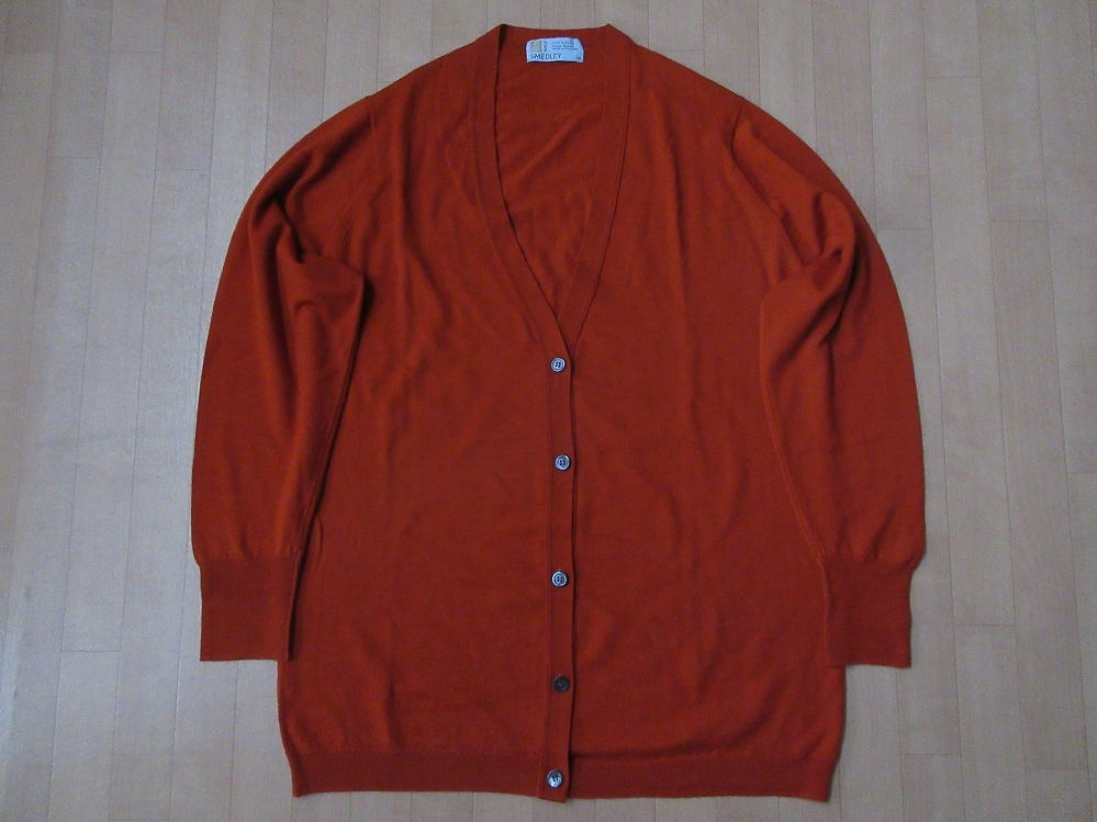 90s 00s ジョンスメドレー 旧タグ 英国製 ハーフジップニットポロ S