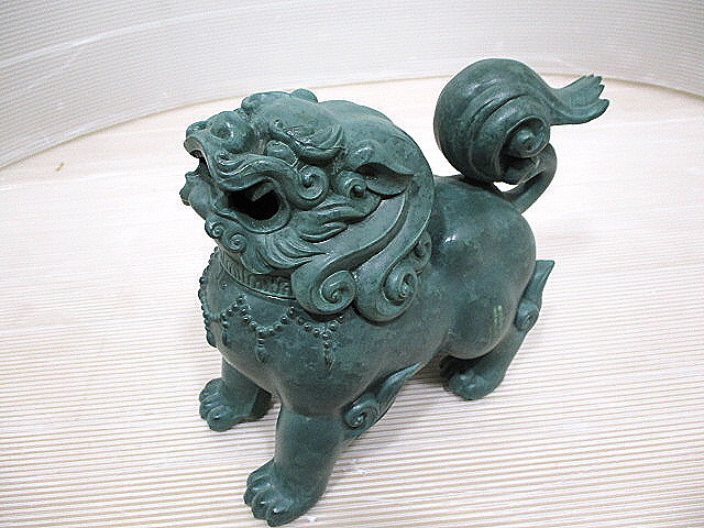 ☆ 狛犬？・獅子？・お香 香炉 真鍮？ 詳細不明の置物 ☆ 香炉 狛犬 