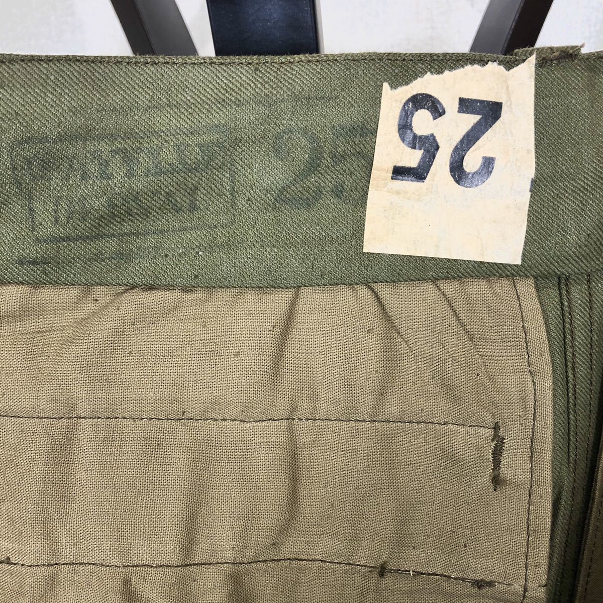 フランス軍 M-47 前期 デッドストック ヴィンテージ ミリタリー カーゴパンツ 25