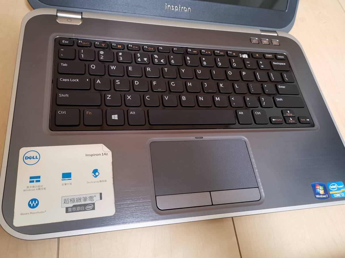 香港版INSPIRON 14Z-5423 I7-3537U 4GBメモリ 128GB SSD HD 7570M w1GB GDDR5_5