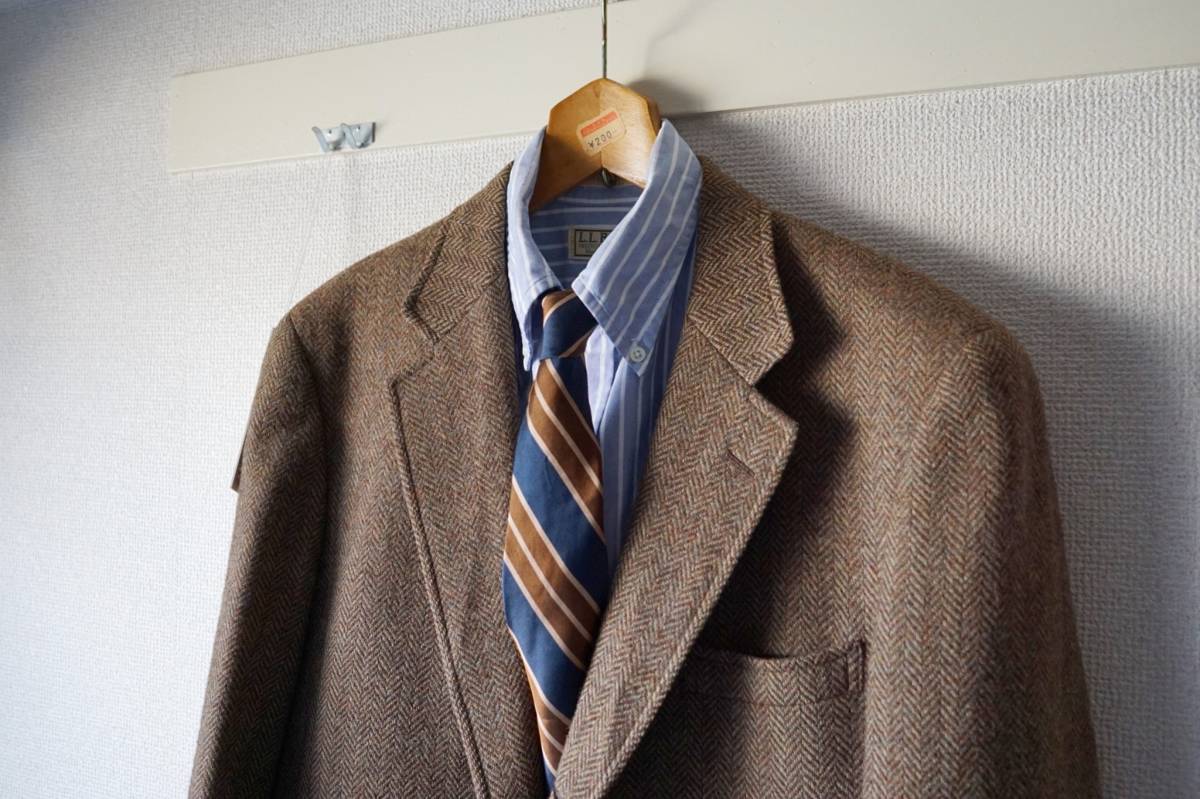 BROOKS Brooks Brothers テーラード ヘリンボーンツイード ジャケット 