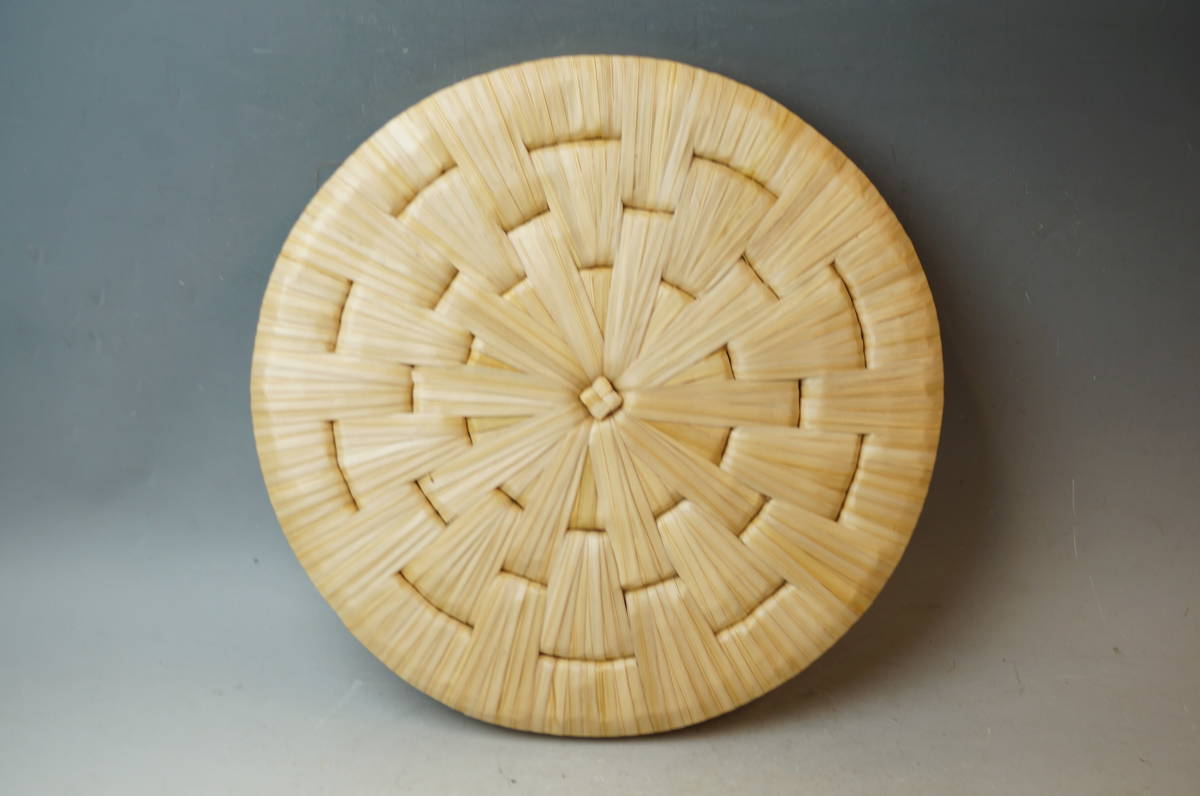 壱□茶道具【円座 五枚組】直径36cm/厚み2.8cm 茶器 茶席 紙箱