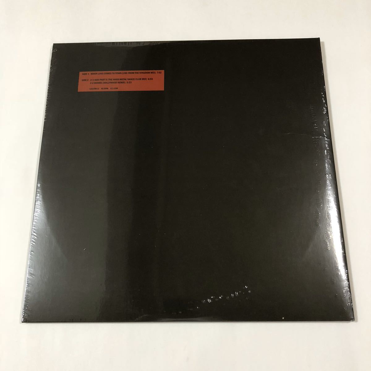 FC特典 U2 3-D Dance Mixes 2018年 ファンクラブ限定 レコード