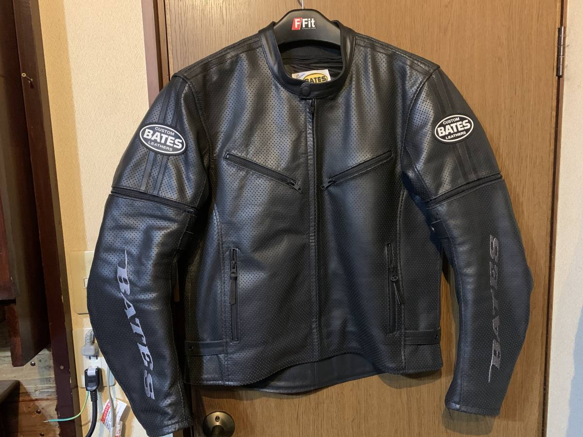 【爆買い，SALE】 BATES 3WAY パンチングレザージャケット(XLサイズ以上)｜売買されたオークション情報、yahooの商品情報をアーカイブ公開 - オークファン 男性用