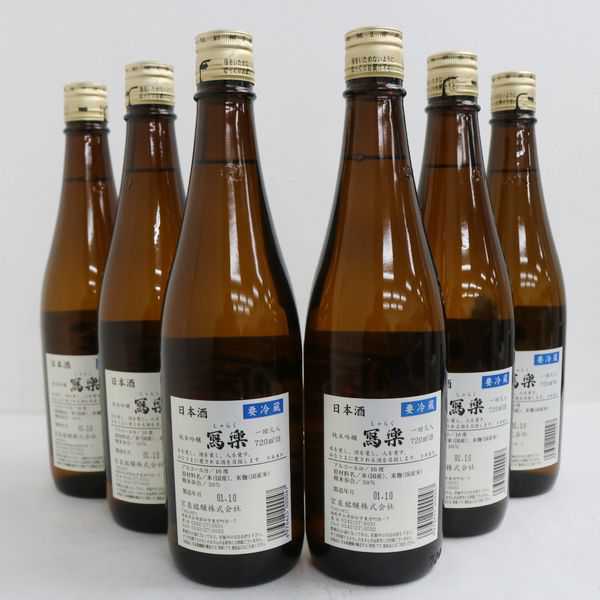 ☆6本セット/写楽 純米吟醸 720ml 製造01.10 G9L2479 720ml 日本酒 - 宮泉銘醸株式会社 商品概要 720ml｜マツザキオンラインショップ