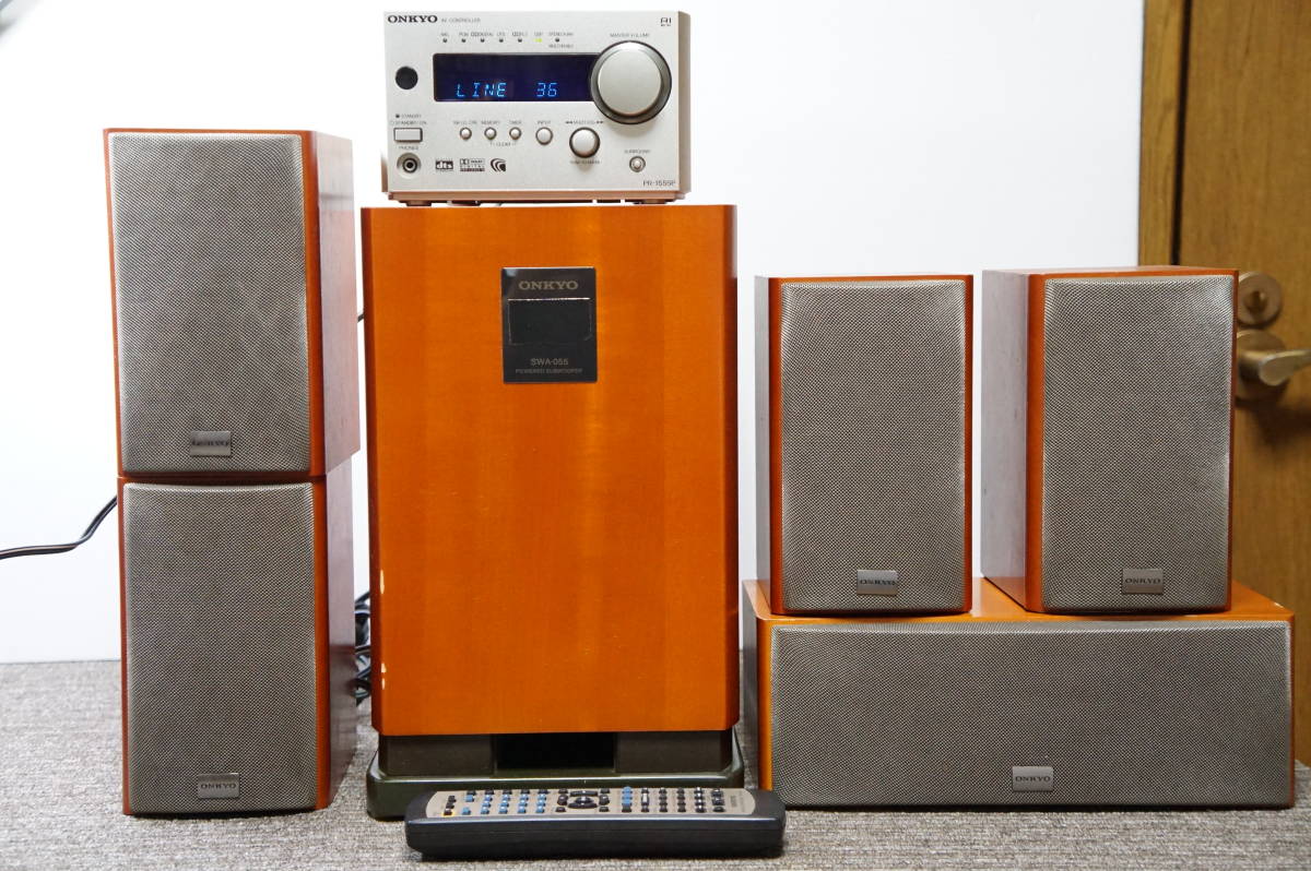 □ONKYO PR-155SPX 5.1chサラウンドシアターシステムセット 日本製