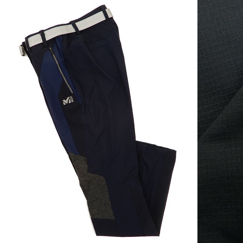  MILLET ミレー フランス発のアウトドアブランド SLIM FIT リップストップ生地 ベルト付き トレッキングパンツ 青紺 80 023 o0118_12(男性用)｜売買されたオークション情報、yahooの商品情報をアーカ 男性用