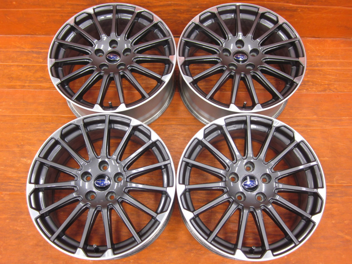 Y】スバル レヴォーグ STI Sport 純正 18インチ 7.5J +55 PCD100 5H 
