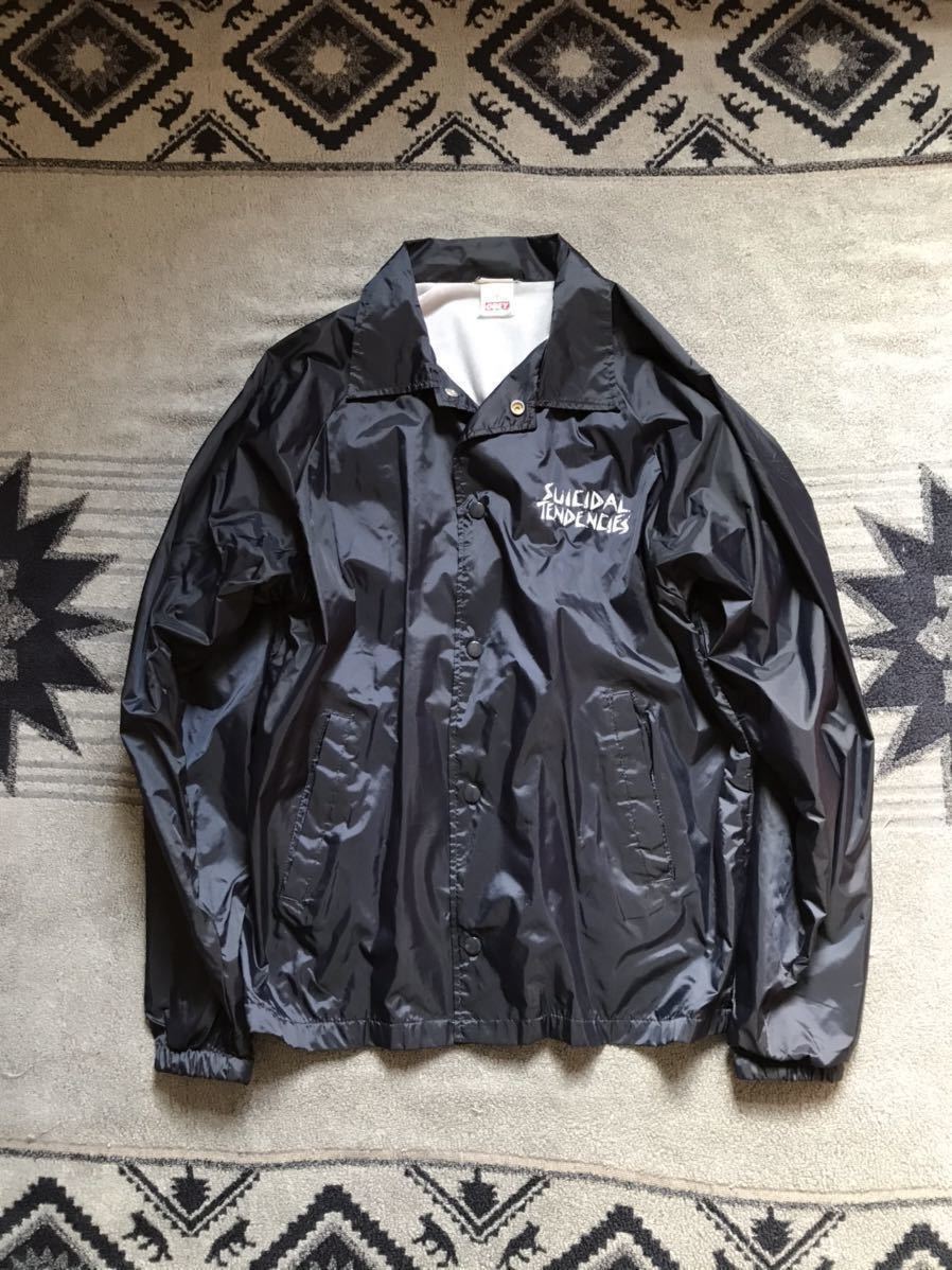 超激得，爆買い suicidal tendencies コーチジャケット Mサイズ ネイビー(ウエア)｜売買されたオークション情報、yahooの商品情報をアーカイブ公開 - オークファン ウエア