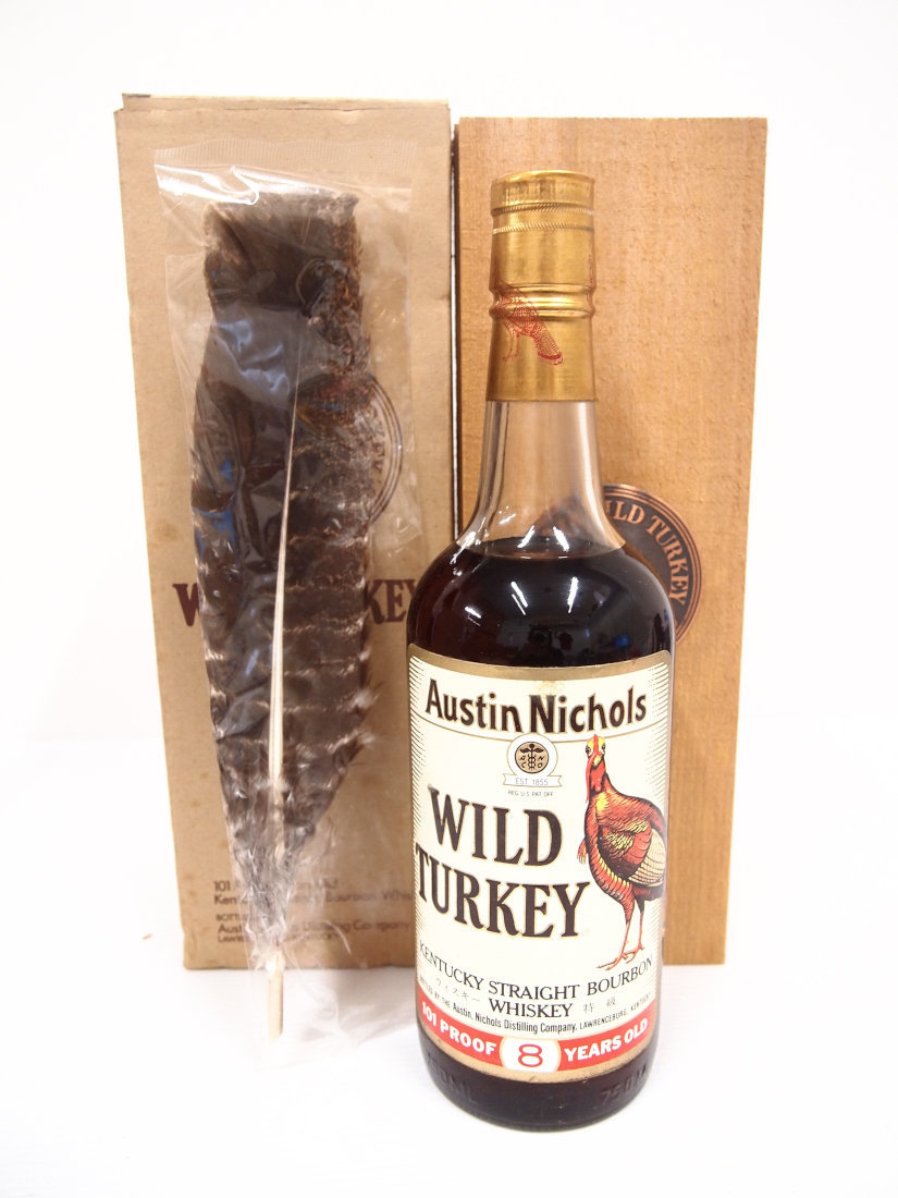 WILD TURKEY ワイルドターキー 8年 木箱 バーボン ウィスキー 古酒
