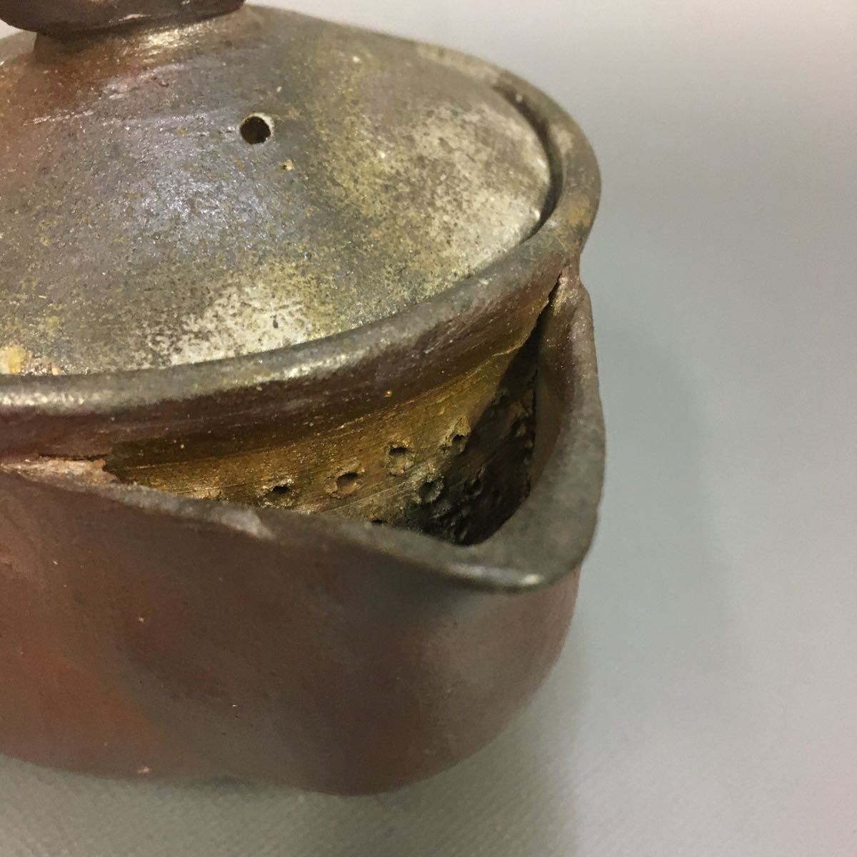 伝統美本山和泉 造 備前燒 煎茶器 摘み 宝瓶 湯冷まし 煎茶道具 急須