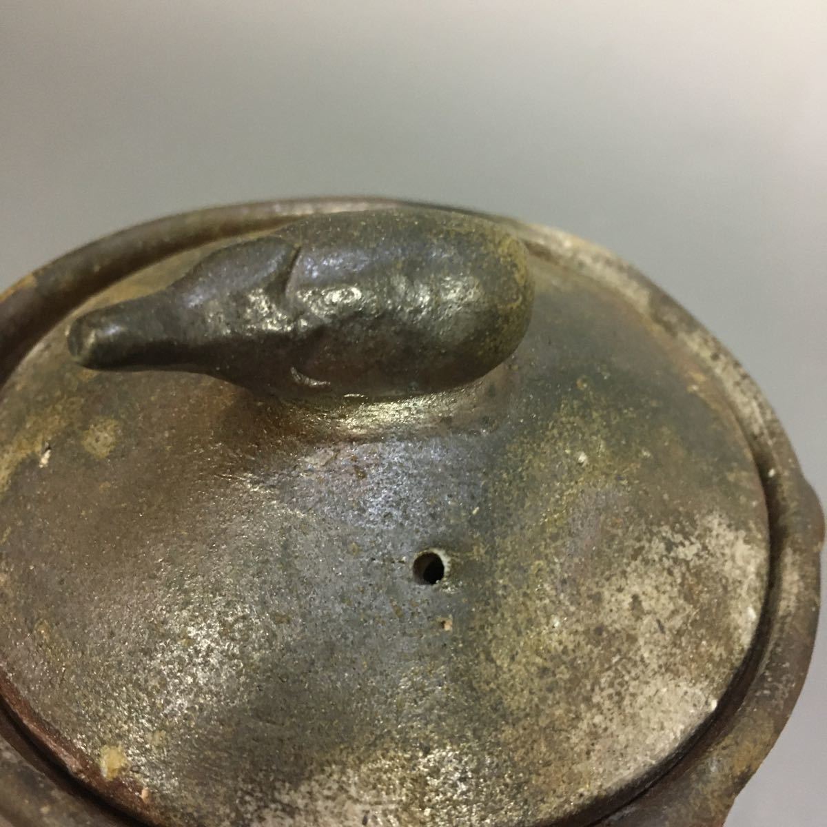 井61）【同梱OK】 備前焼 本山和泉 宝瓶 茄子摘 煎茶道具 急須 未