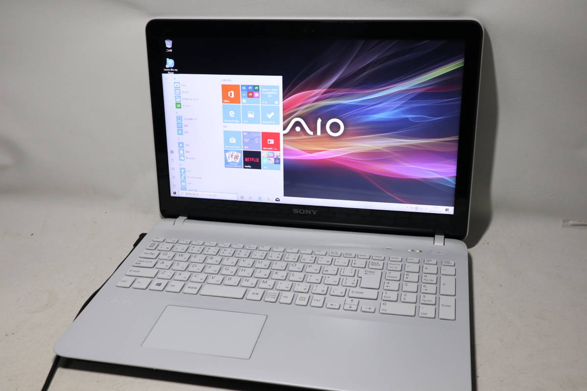 FULL HD ☆ 最新 win 10 ≪ 爆速 仕様 ≫VAIO Fit ホワイト/SSD480GB