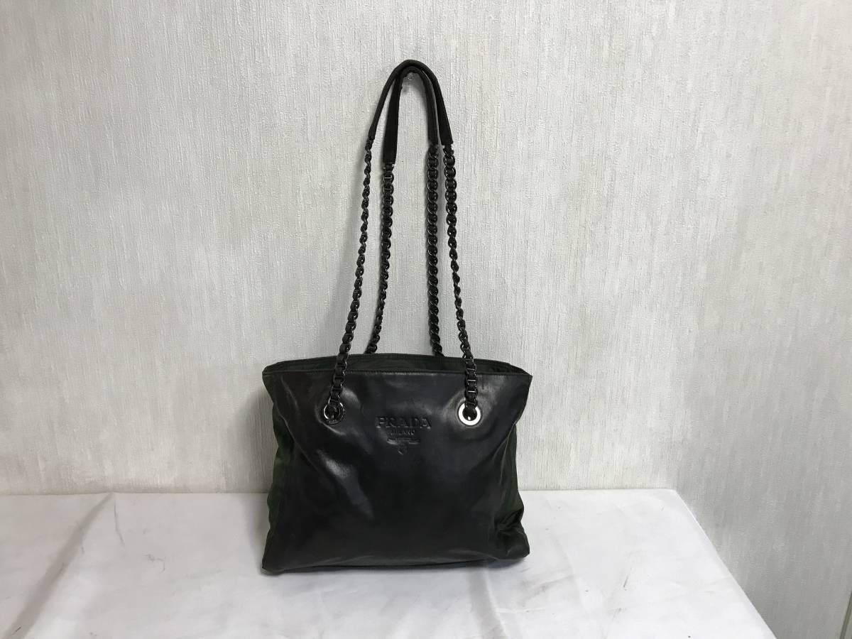 プラダ PRADA ショルダーバッグ BR4987 - ナイロン×レザー 黒 美品 バッグ