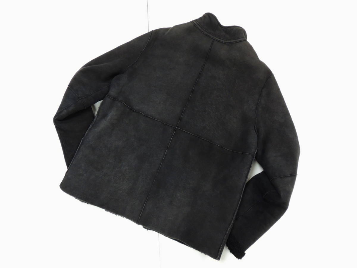 訳あり アーペーセー A.P.C. フランス製 リアル ムートン 羊革 ジップ 
