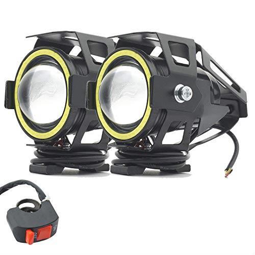 U7 フォグランプ X-STYLE LED | バイク用 4つモード切替 ホワイト+