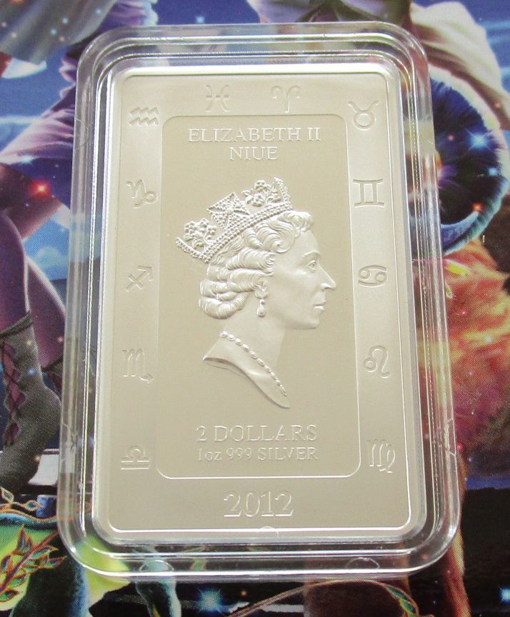 ニウエ 牡羊座 2ドル 2012年 銀貨 硬貨 星座 KAGAYA 世界 アンティーク