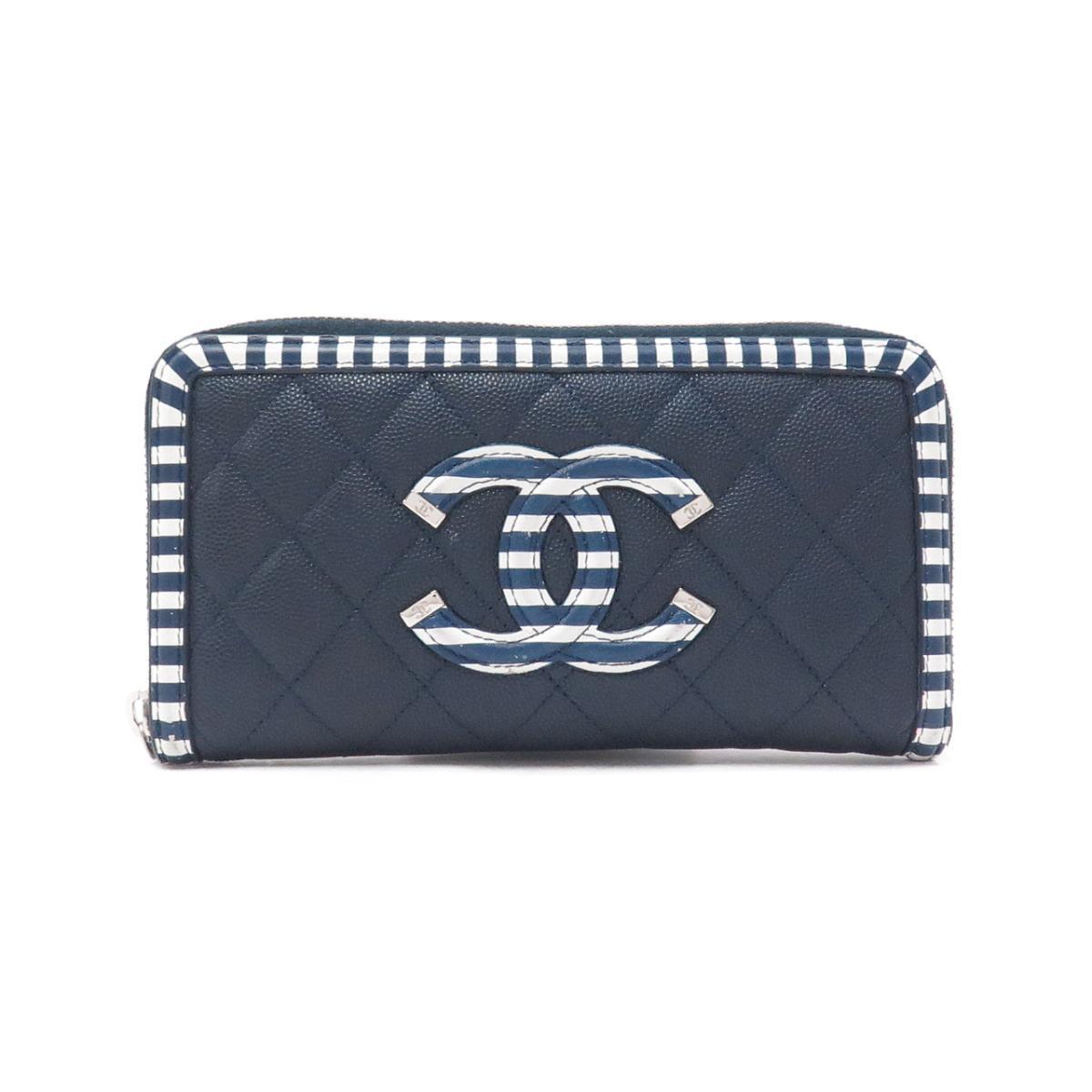 シャネル 財布 84449 シャネル CHANEL ラウンドファスナー長財布 