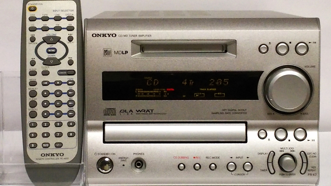 驚きの破格値，本物保証 ONKYO FR-X7 取説 リモコン アンテナ付属(MDコンポ)｜売買されたオークション情報、yahooの商品情報をアーカイブ公開 - オークファン MDコンポ